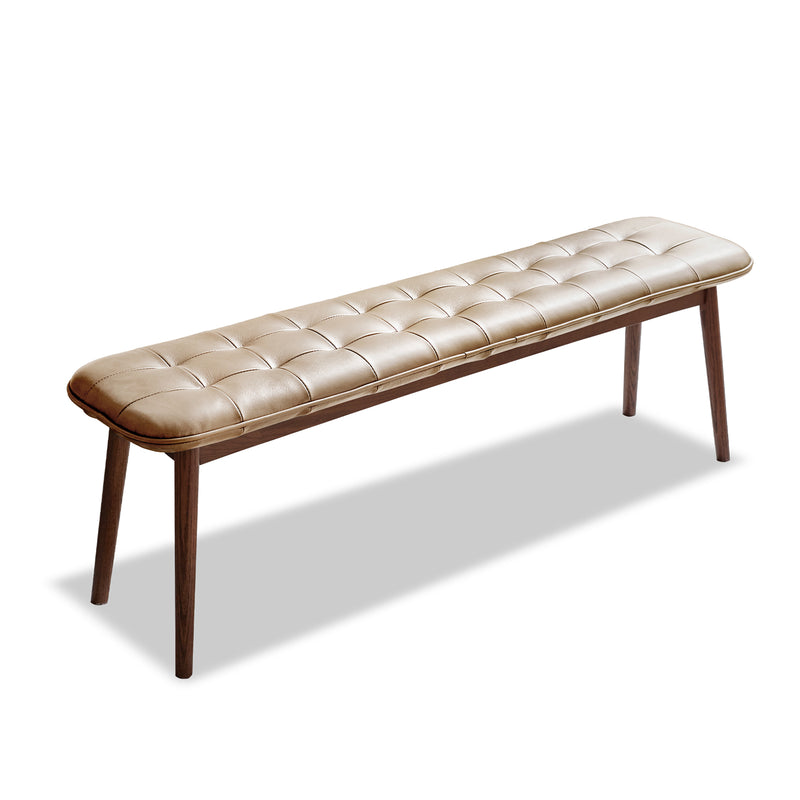 Load image into Gallery viewer, Fancyarn Long Bench with Cowhide Seat
