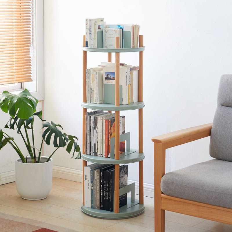 Load image into Gallery viewer, Fancyarn Coat Rack with 8 Hooks + Storage Shelf, 360° Rotating Bookshelf - fancyarnfurniture
