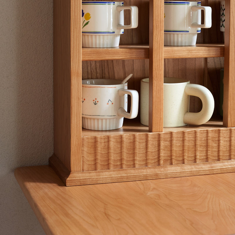 Load image into Gallery viewer, Fancyarn Coffee Mug Display Rack Cabinet Y102Z01 - fancyarnfurniture
