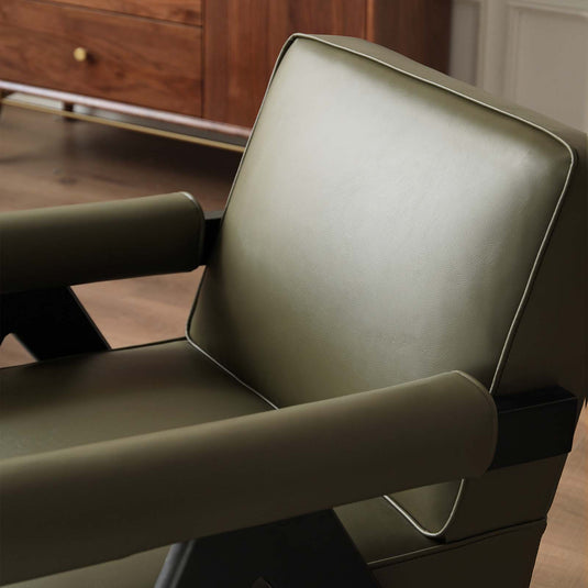 Fancyarn Leather Accent Chair S05100 - fancyarnfurniture