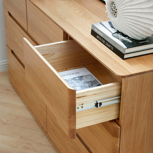 Fancyarn Oak Chest of Drawers Storage Cabinet Y8627 - fancyarnfurniture