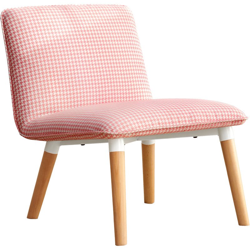Load image into Gallery viewer, Fancyarn Pink Houndstooth Accent Chair - fancyarnfurniture
