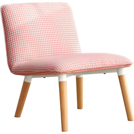 Fancyarn Pink Houndstooth Accent Chair - fancyarnfurniture