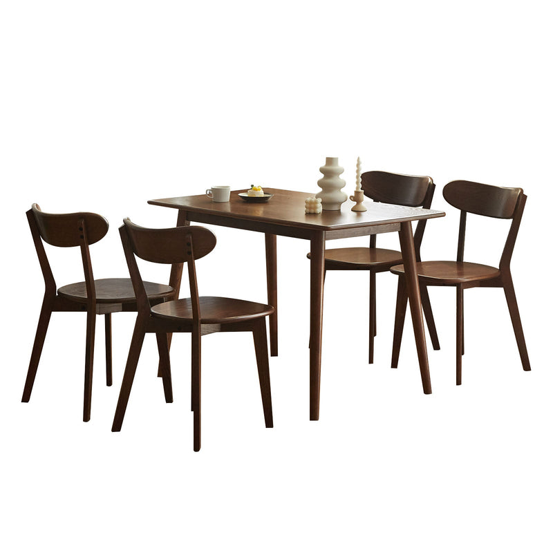 Load image into Gallery viewer, Fancyarn Wood Dining Table and Dining Chairs Set of 4 - fancyarnfurniture
