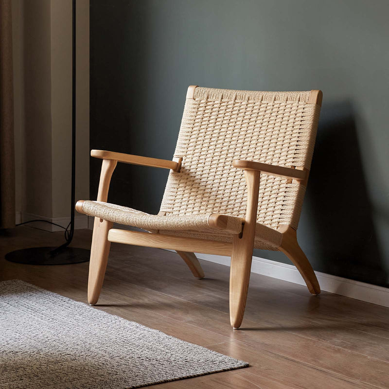 Load image into Gallery viewer, Fancyarn Woven Back Solid Wood Armchair - fancyarnfurniture
