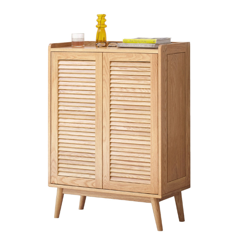 Load image into Gallery viewer, Louver Double-Door Shoe Cabinet - fancyarnfurniture
