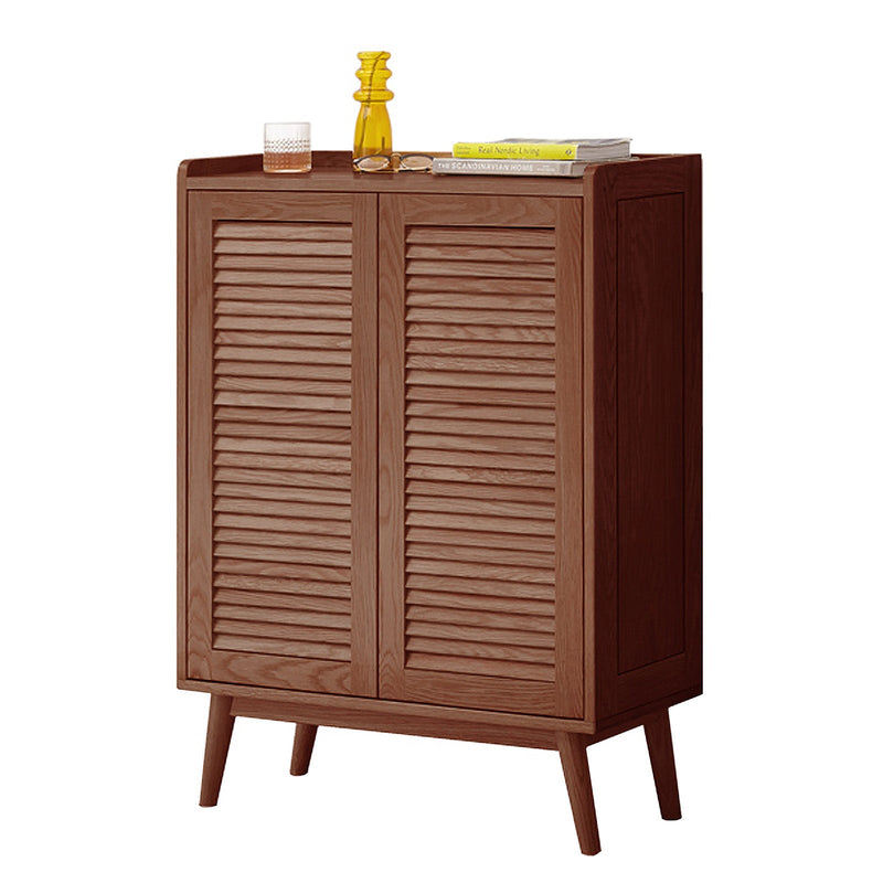 Load image into Gallery viewer, Louver Double-Door Shoe Cabinet - fancyarnfurniture
