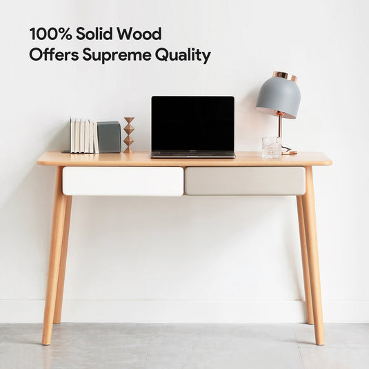 Solid Wood Computer Desk - fancyarnfurniture