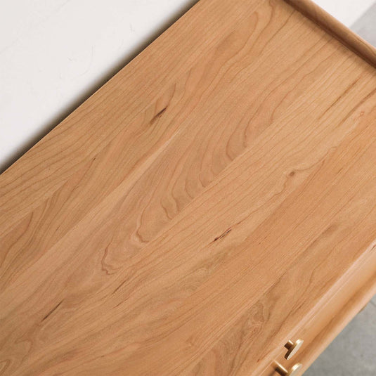 Solid wood TV cabinet cherry wood storage cabinet - fancyarnfurniture