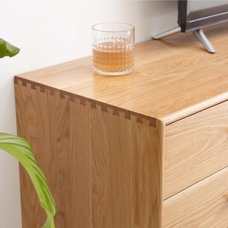 Load image into Gallery viewer, Solid wood TV cabinet log wicker storage cabinet - fancyarnfurniture
